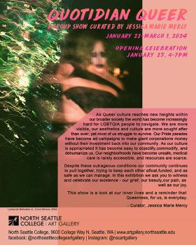 Quotidian Queer, curated by Jessica Marie Mercy