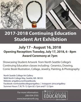 2017-2018 Continuing Education Student Art Exhibition
